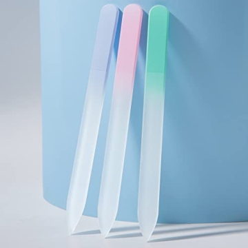 Diodiva Glass Nail Files 3 Pack - Reusable & Stylish Nail Care