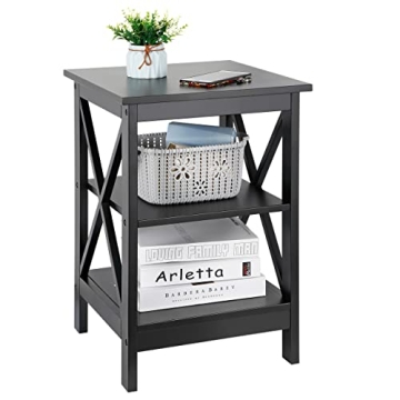 Stylish 3-Tier End Table for Living Room and Bedroom