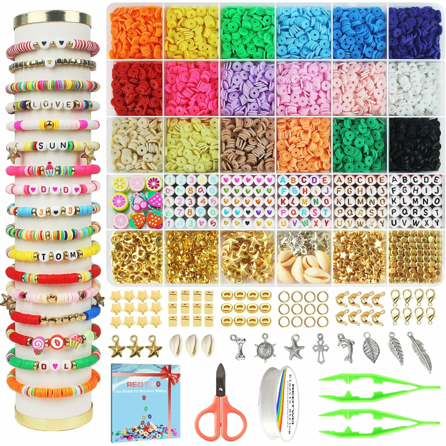 Redtwo 5100 Clay Beads Bracelet Making Kit