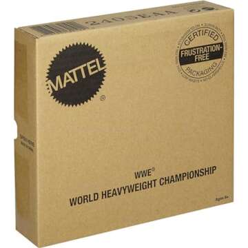 Mattel WWE Championship Title Belt, Kid-Sized Wearable Role-Play & Costume Accessory with Adjustable...