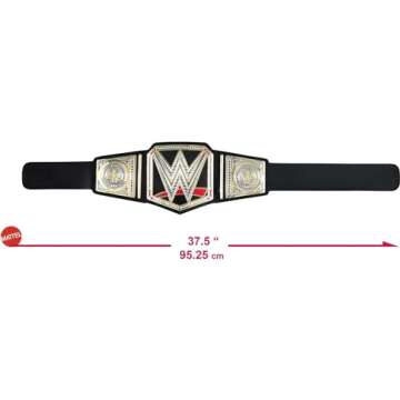 Mattel WWE Championship Title Belt, Kid-Sized Wearable Role-Play & Costume Accessory with Adjustable Strap