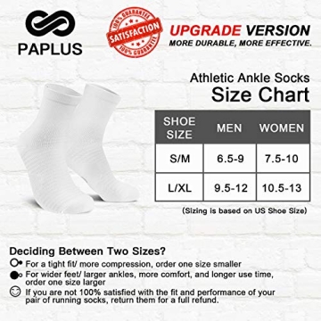 Premium Compression Ankle Socks for Athletes - 6 Pairs