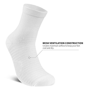 Premium Compression Ankle Socks for Athletes - 6 Pairs