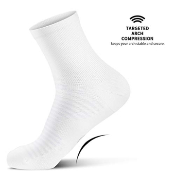 Premium Compression Ankle Socks for Athletes - 6 Pairs