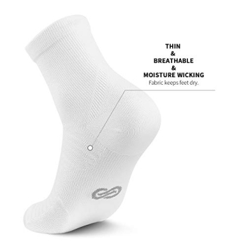 Premium Compression Ankle Socks for Athletes - 6 Pairs