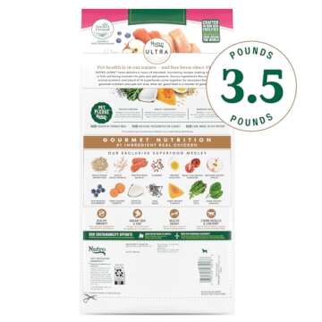 Nutro Ultra Adult Small Breed High Protein Natural Dry Dog Food with a Trio of Proteins from Chicken...