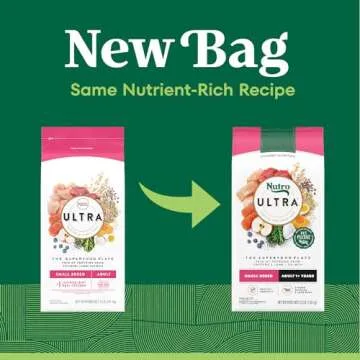 Nutro Ultra Adult Small Breed High Protein Natural Dry Dog Food with a Trio of Proteins from Chicken, Lamb and Salmon, 3.5 lb. Bag