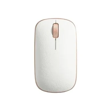 Azio Retro Classic Bluetooth Mouse - Luxury Leather Design