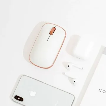 Azio Retro Classic Bluetooth Mouse - Luxury Leather Design