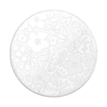 PopSockets Phone Grip with Expanding Kickstand, Floral - Blanc Fresh