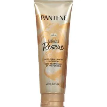 Pantene Miracle Rescue Deep Conditioning Hair Mask Treatment for Soft, Shiny Hair