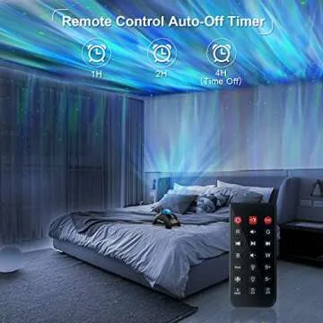 Star Projector, TOGAVE Aurora Projector for Decor, with Bluetooth Speaker and White Noise Light Night , Galaxy Projector for Kids, Adults, Gaming Room, Home Theater(Black)