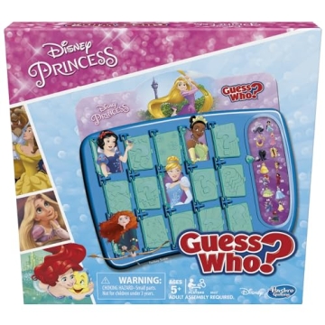 Guess Who? Disney Princess Edition Kids Board Game, Fun Games for Families, 2 Player Board Games, Tr...