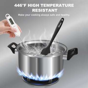 NileHome Silicone Spatula Set - Heat Resistant 4 Pack