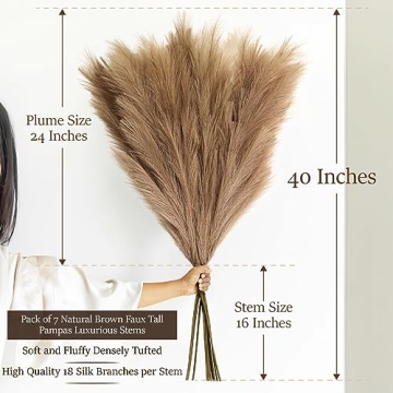 Boho Wish Faux Pampas Grass Decor for Elegant Spaces