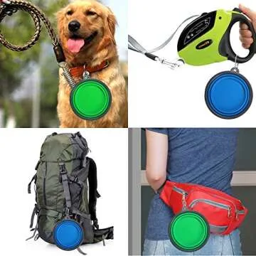 Collapsible Dog Bowls for Food and Water Portable Travel