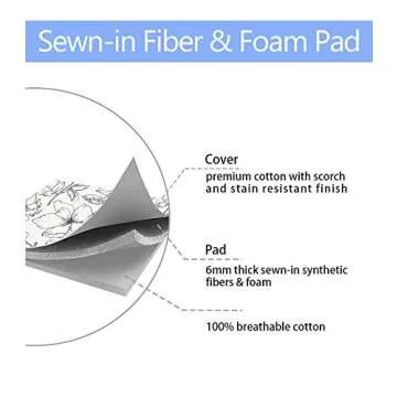 Premium Ironing Board Cover with Scorch Resistant Pad 18" x 49"