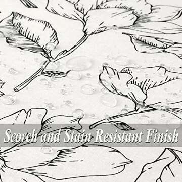 Premium Ironing Board Cover with Scorch Resistant Pad 18" x 49"