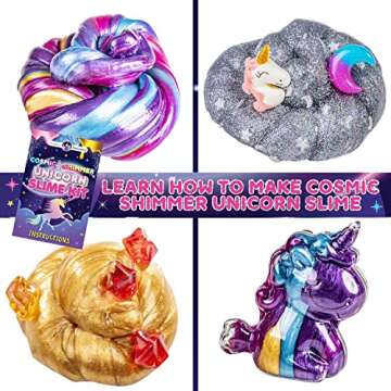 Original Stationery Cosmic Shimmer Unicorn Slime Kit, Slime Supplies to Make Unicorn Toys for Girls ...