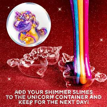 Original Stationery Cosmic Shimmer Unicorn Slime Kit, Slime Supplies to Make Unicorn Toys for Girls with Galaxy Glitter and Rainbow-Colored Slimes, Fun Gift for Girls, Ideal Easter and Birthday Gift