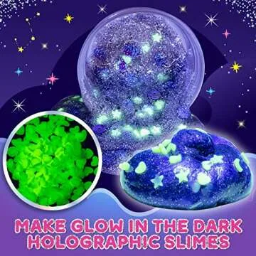 Original Stationery Cosmic Shimmer Unicorn Slime Kit, Slime Supplies to Make Unicorn Toys for Girls with Galaxy Glitter and Rainbow-Colored Slimes, Fun Gift for Girls, Ideal Easter and Birthday Gift