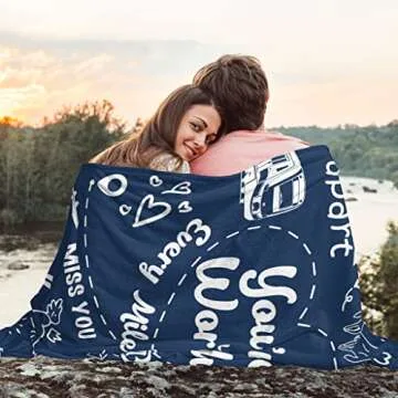 Yofipon Long Distance Relationship Gifts, Boyfriend Gifts from Girlfriend, Boyfriend Birthday Gifts Blankets 60"X50", Romantic Gifts for Him Fathers Day Christmas Valentines, to My Boyfriend