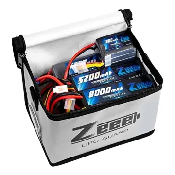 Zeee Fireproof and Explosionproof Battery Storage Bag - Large Capacity