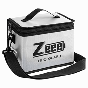 Zeee Fireproof and Explosionproof Battery Storage Bag - Large Capacity