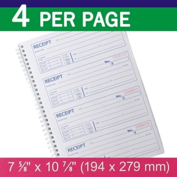 Money and Rent Receipt Book - Carbonless Copies
