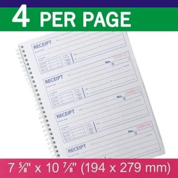 Money and Rent Receipt Book - Carbonless Copies