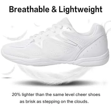Smapavic Cheer Shoes for Girls - Comfortable Lightweight Sneakers