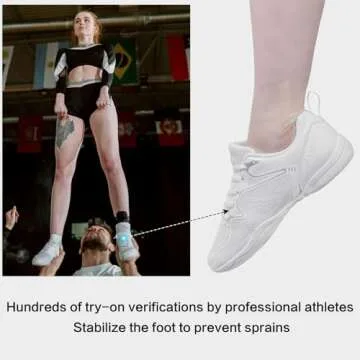 Smapavic Cheer Shoes for Girls - Comfortable Lightweight Sneakers