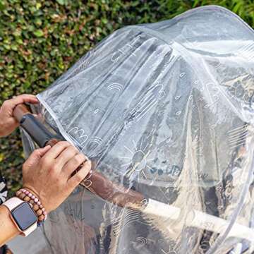 J.L. Childress Deluxe Stroller Rain Cover - Universal Protection