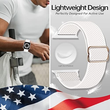 UPOLS Stretchy Solo Loop Strap for Apple Watch - Comfortable & Adjustable