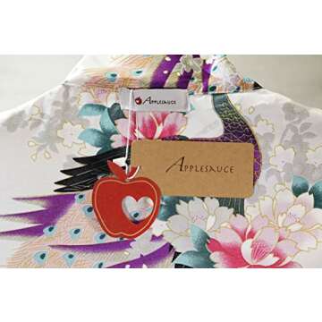 Satin Floral Plus Size Kimono Robe for Women - Applesauce