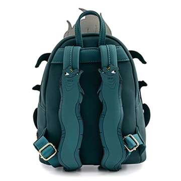 Loungefly Disney Villains Scene Ursula Crystal Ball Womens Double Strap Shoulder Bag Purse, One Size