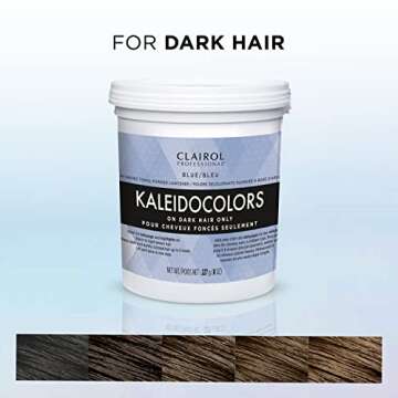 Clairol Professional Kaleidocolors, Blue Tub, 8 oz. Hair Lightener for Dark Hair