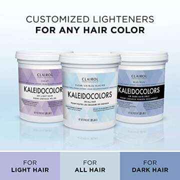 Clairol Professional Kaleidocolors, Blue Tub, 8 oz. Hair Lightener for Dark Hair