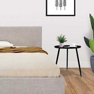 Stylish and Durable Tray Metal Round Side End Table