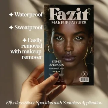 Silver Glitter Makeup Patches for Sparkle Lovers - 6 Count