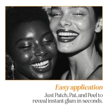 Silver Glitter Makeup Patches for Sparkle Lovers - 6 Count