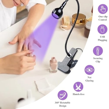 USB 3W LED UV Lamp for Gel Nails and Crafts