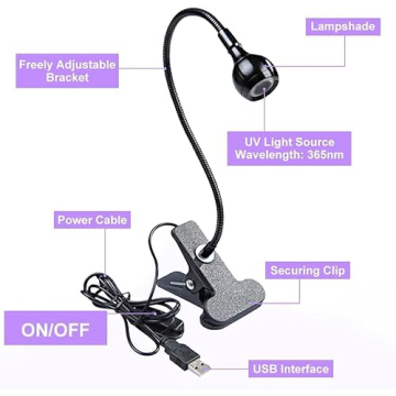USB 3W LED UV Lamp for Gel Nails and Crafts