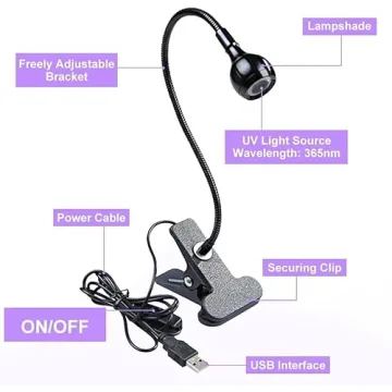 USB 3W LED UV Lamp for Gel Nails and Crafts