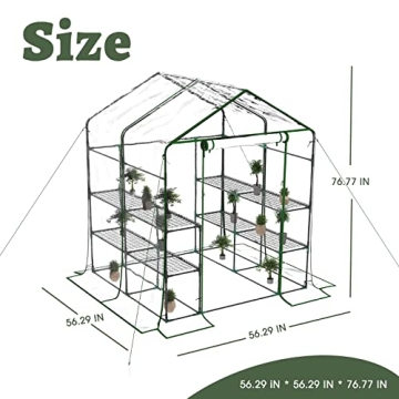 BLUU Greenhouse Portable Indoor Outdoor Mini Gardening