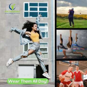 Toe Separators for Foot Alignment- Strengthening and Balance- For Hammertoes, Bunions, Plantar Fasciitis, Hallux Valgus – Spreaders- Size Large (1 pair)