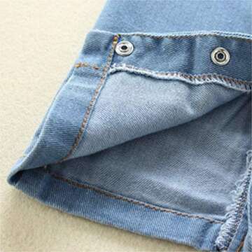 Happy Town Baby Girls Denim Bodysuit Halter Style