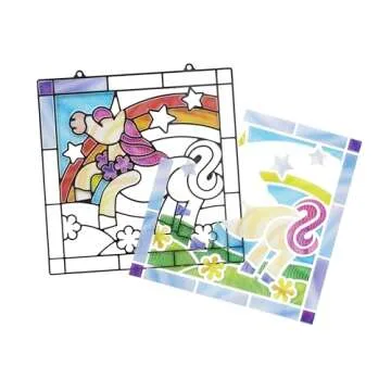 Melissa & Doug Stained Glass Easy Craft Kit for Kids