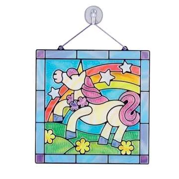 Melissa & Doug Stained Glass Easy Craft Kit for Kids