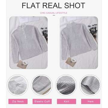 Stylish Dokotoo Gray Sweater for Women - Casual Comfort